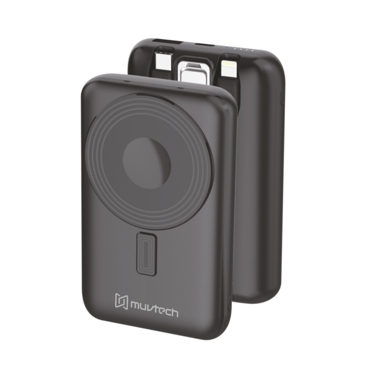 Pocket Link 10000mAh Power Bank with Cables