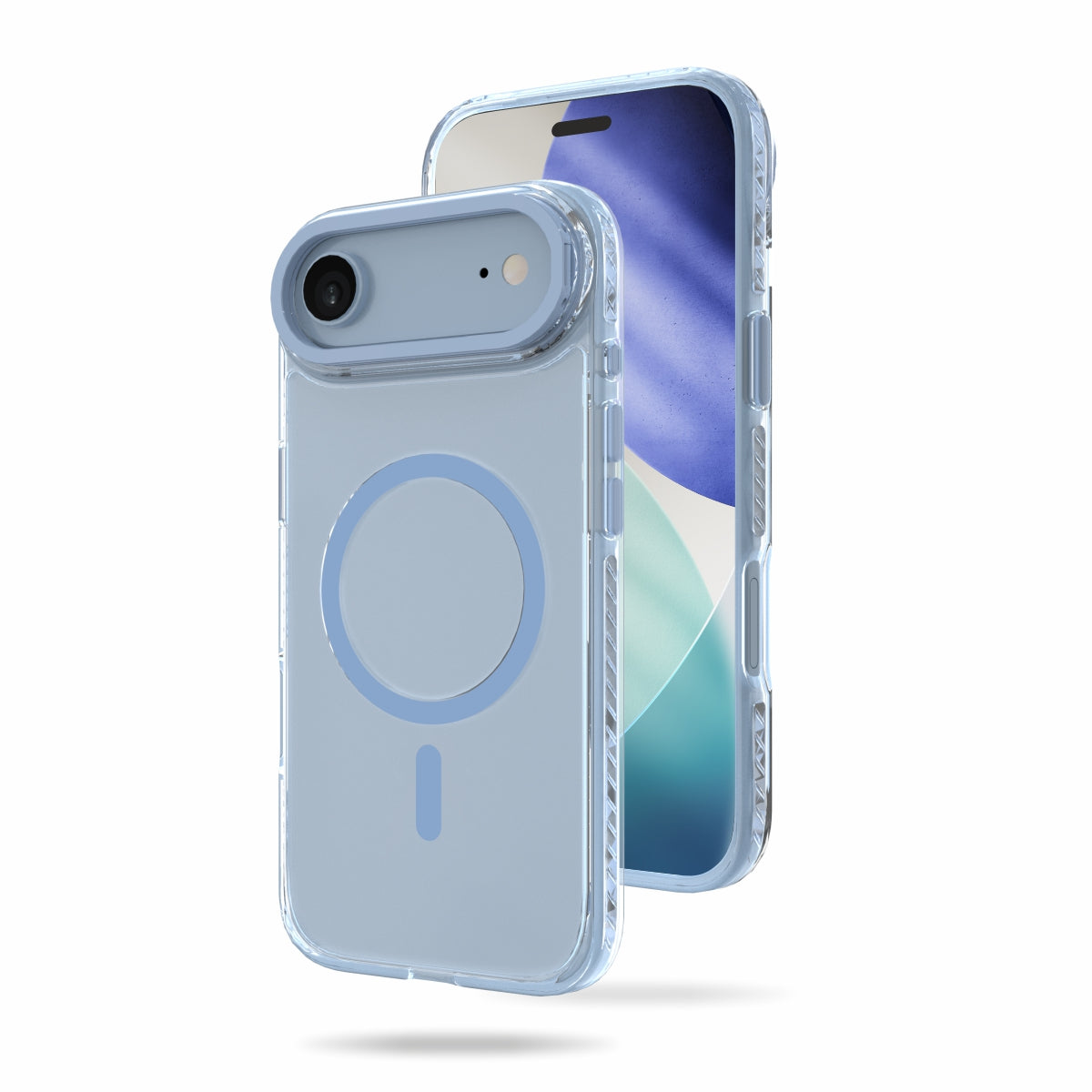 Troy Case for iPhone 17 Air Protective Case with Metal Camera Ring and Buttons