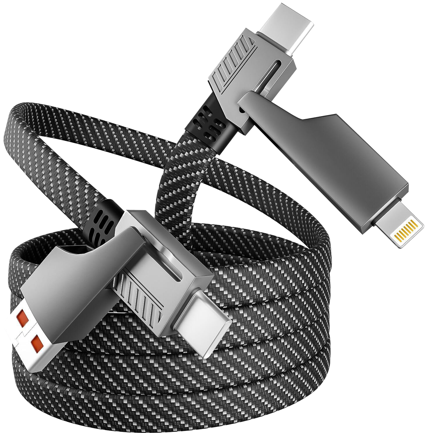 Omni 100W 4-in-1 Type-C PD Fast Charging Cable | Durable, Efficient, and Multi-Device Compatible