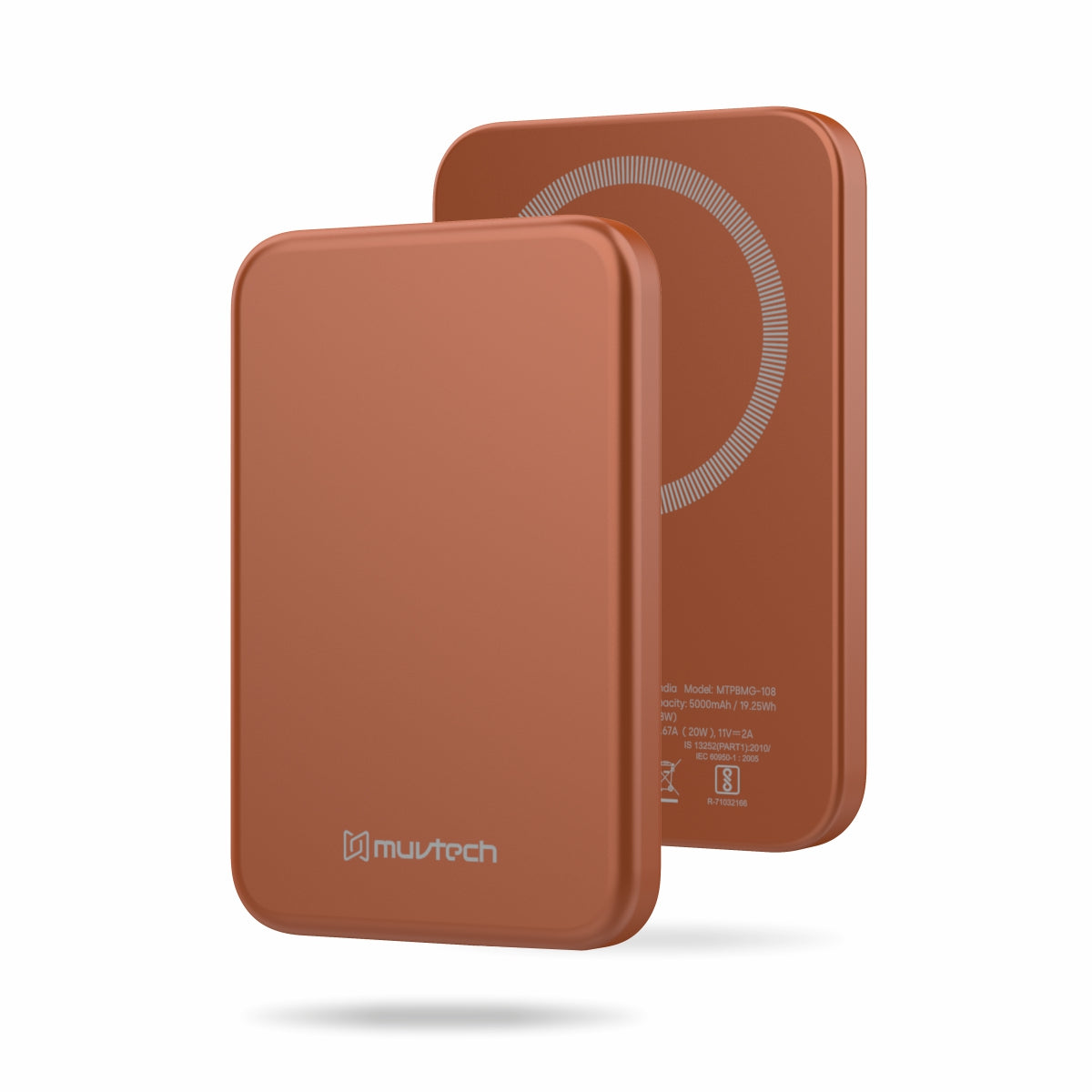 Pocket 5000mAh Power Bank | 15W Mag-Safe Wireless Charging Power Bank