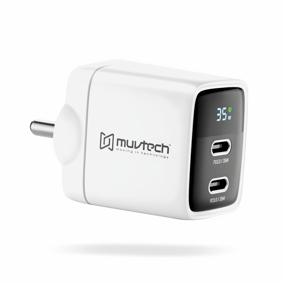 35W Dual Port Type-C Mobile Wall Charger – Fast Dual Charging for USB-C Devices