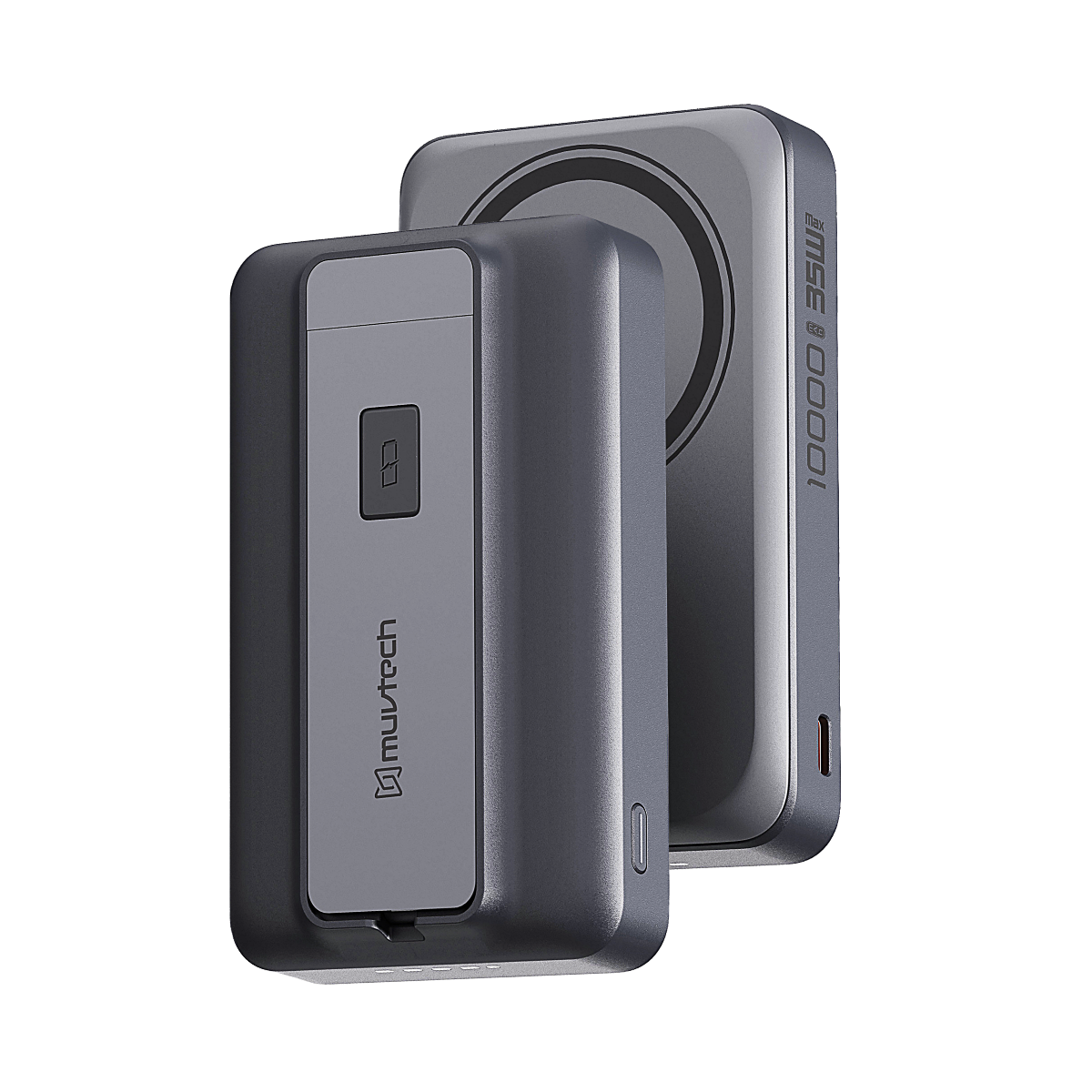 Qi2  Certified TURBOBRIC 10000mAh Mag-Safe Power Bank | 35W PD Fast Charging with Kickstand