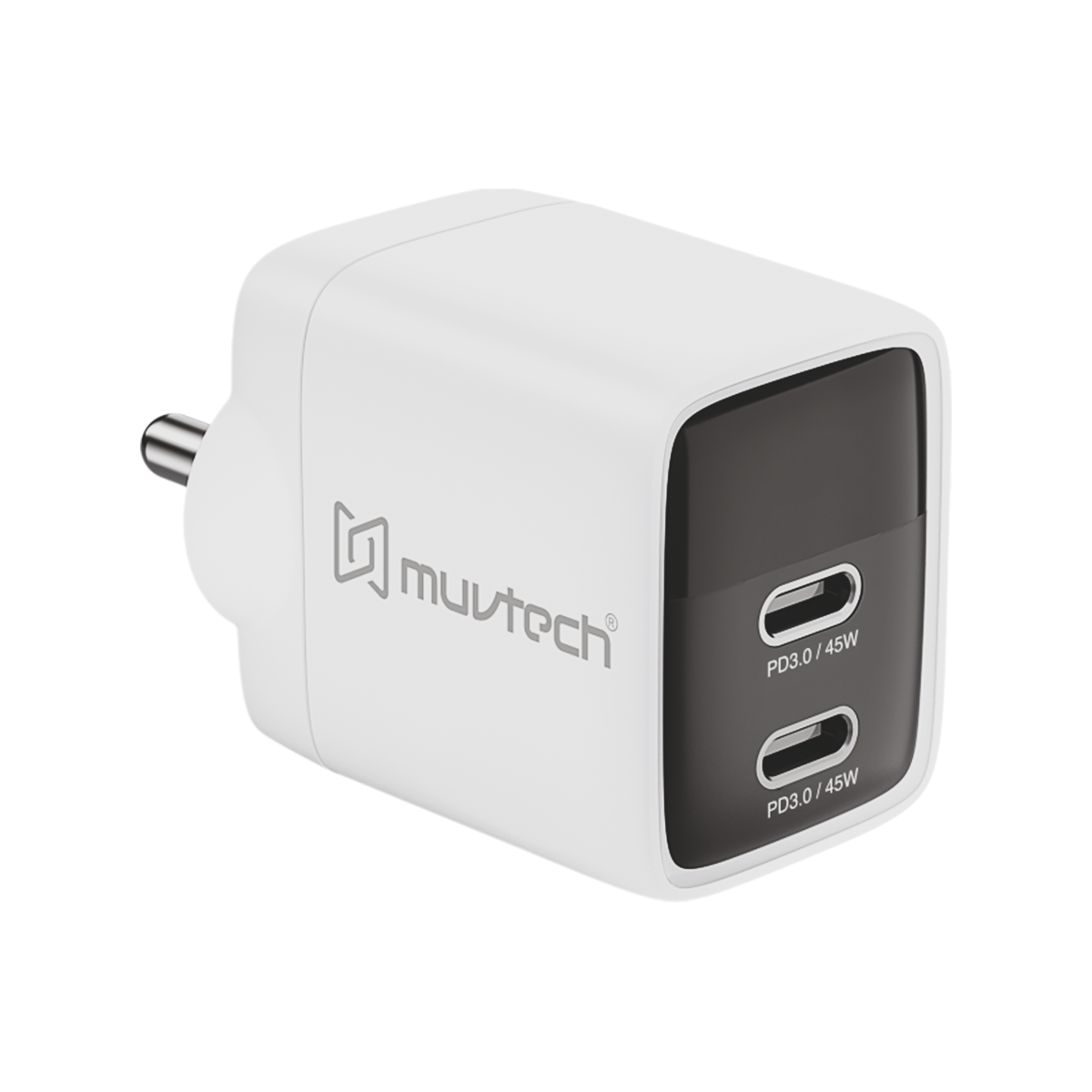 Air Cube 45W Dual‑Port GaN Wall Charger Adapter