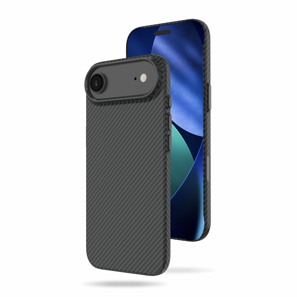 Slim Case for iPhone 17 Series, 1.5mm PC Slim Case with Metal Camera Ring and Metal Buttons