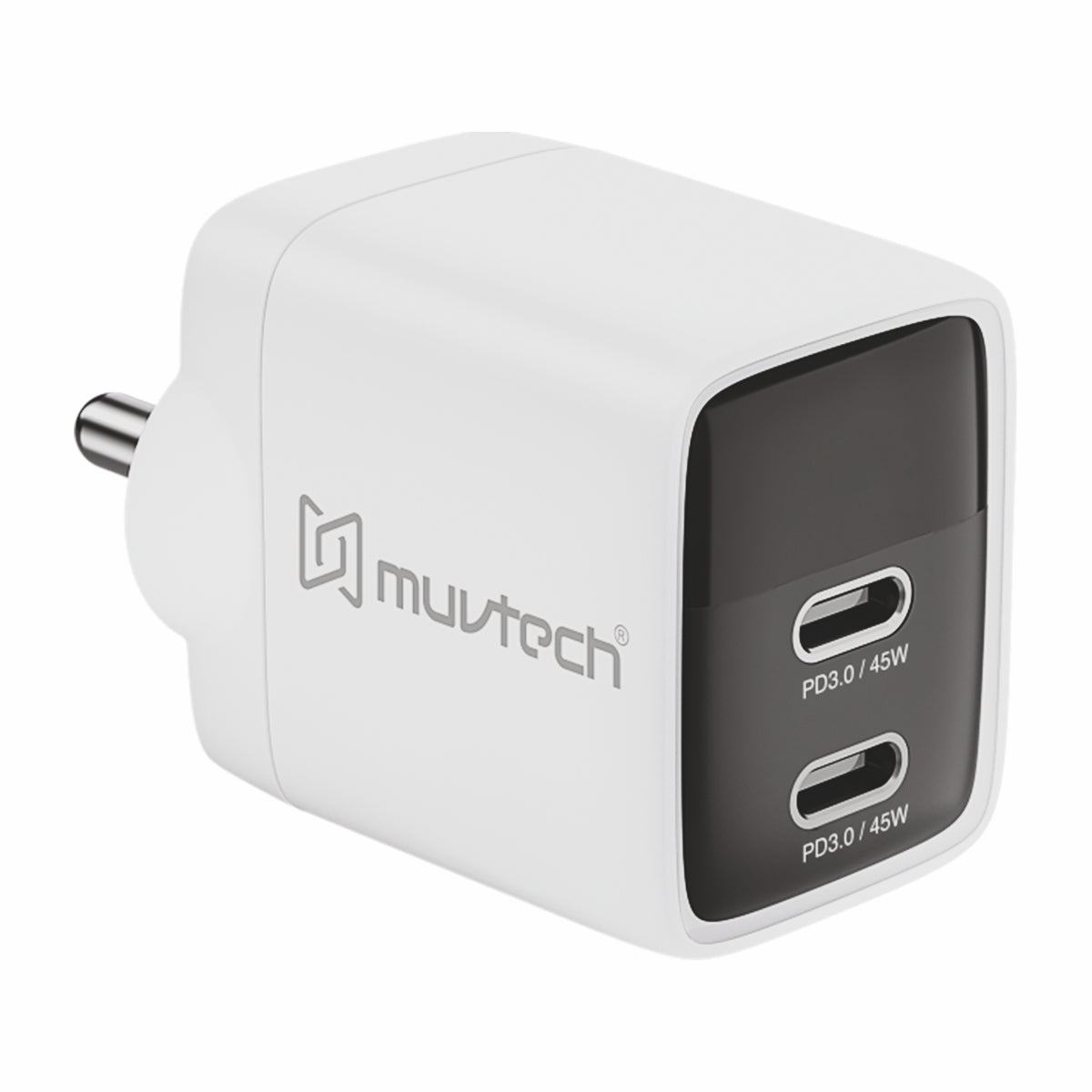 Air Cube 45W Dual‑Port GaN Charger – Ultra‑Fast Charging for Smartphones, Tablets & Laptops