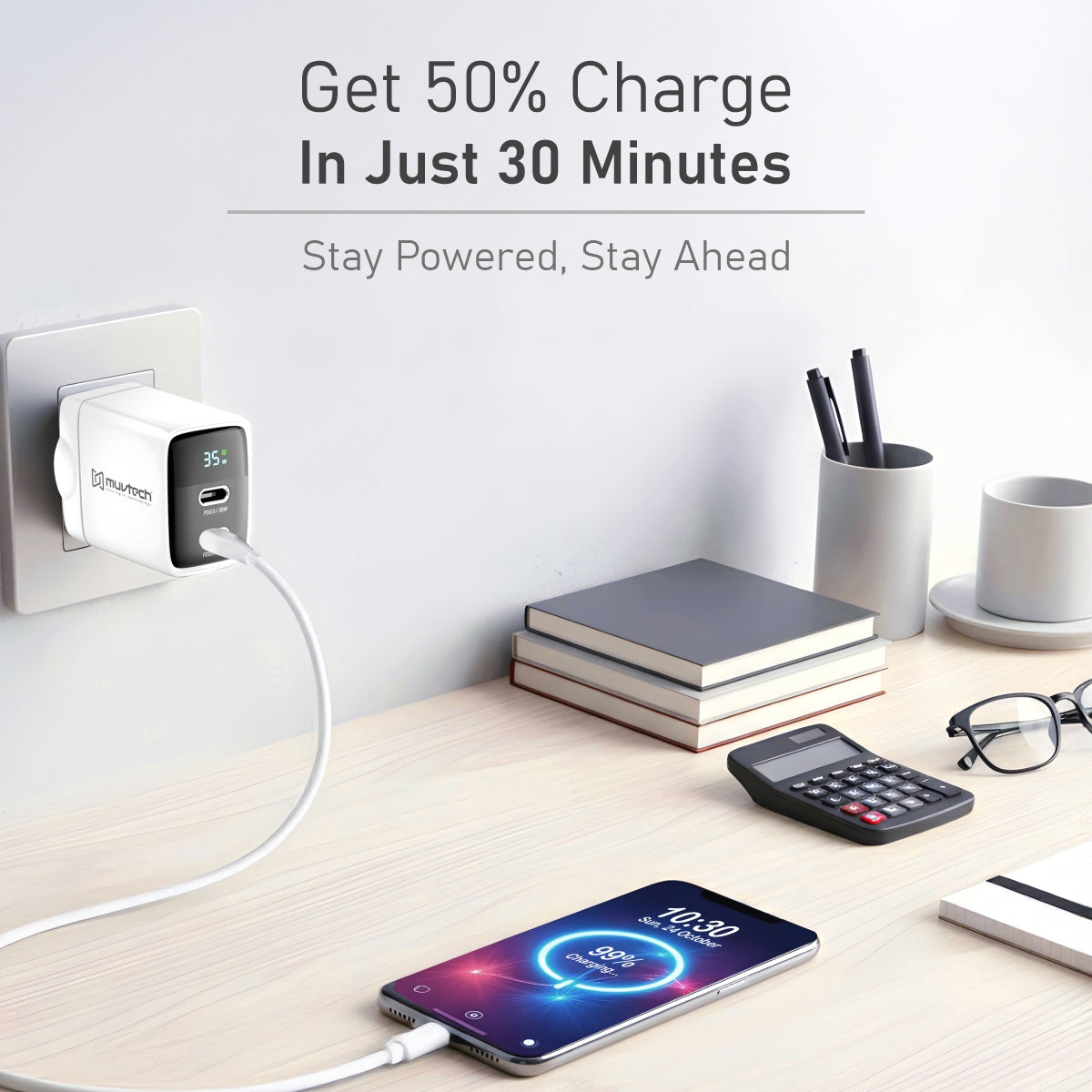 35W Dual Port Type-C Wall Charger