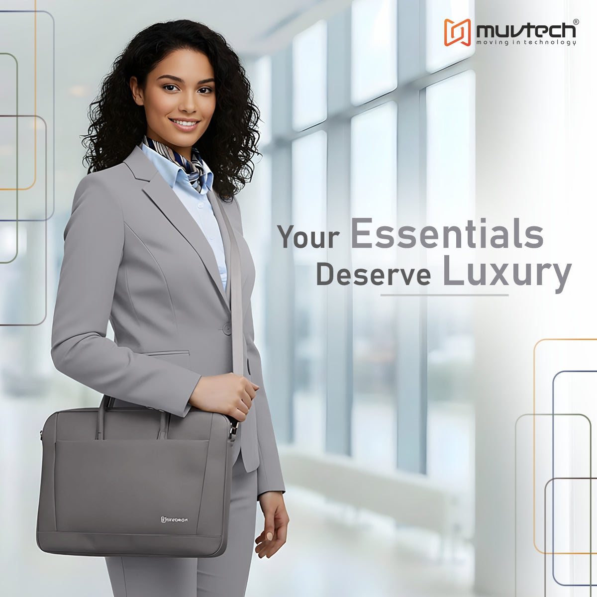 Muvtech KYRA Laptop Bag – Premium Stylish Laptop Bag for Laptops up to 15 Inch