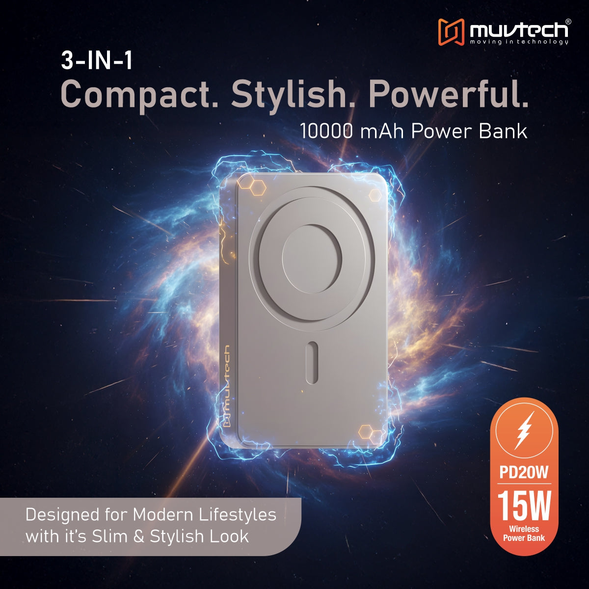 Slim Pro 10000mAh Magnetic Wireless Charging Power Bank