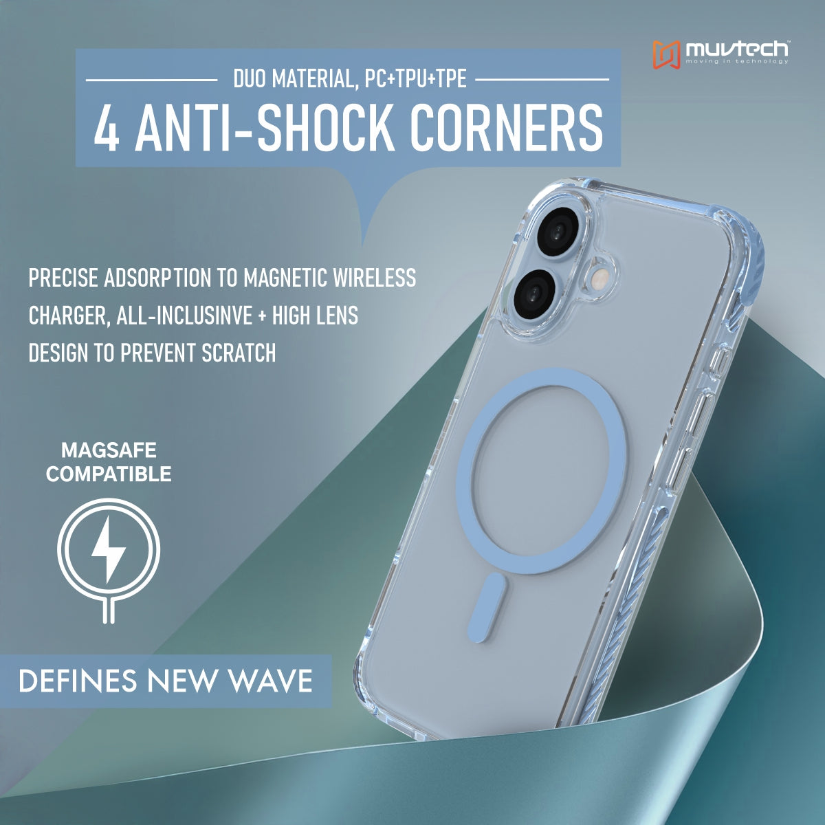 Sheild Case for iPhone 17 Anti-shock Case With Raised Corners for Protection