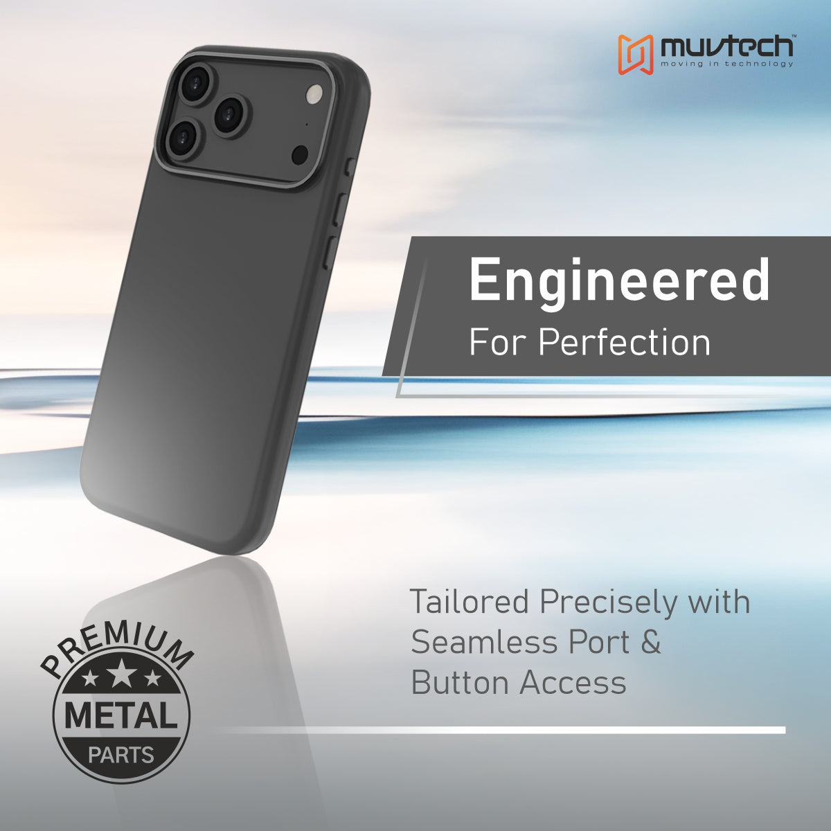 Capri Case for iPhone 17 Pro / Pro Max  Liquid Silicone Case with Metal Camera Ring and Buttons