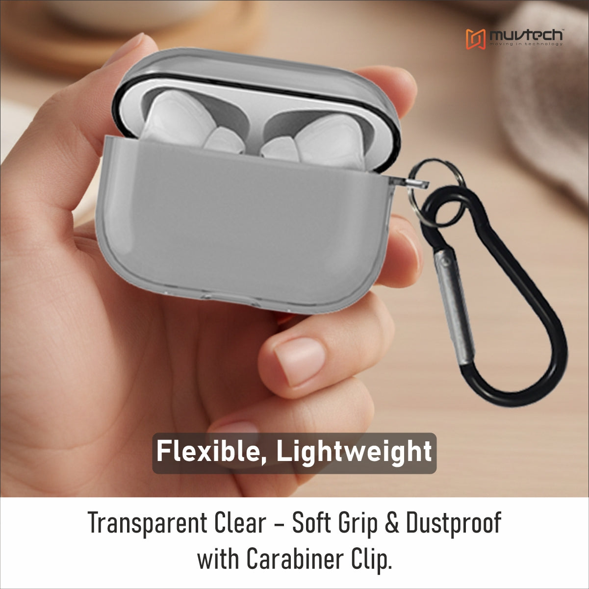 Crystal Case for AirPods Pro 3.