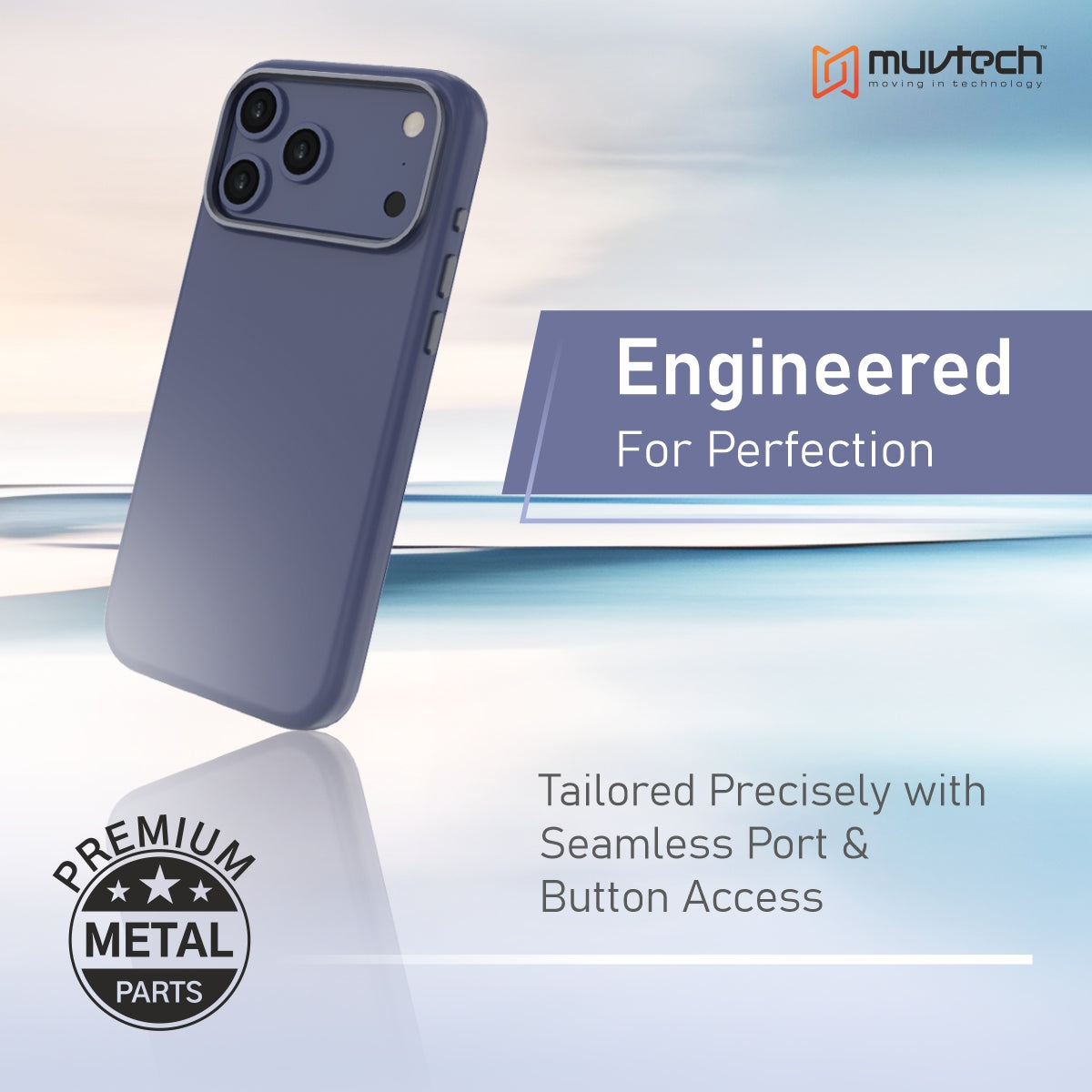 Capri Case for iPhone 17 Pro / Pro Max  Liquid Silicone Case with Metal Camera Ring and Buttons