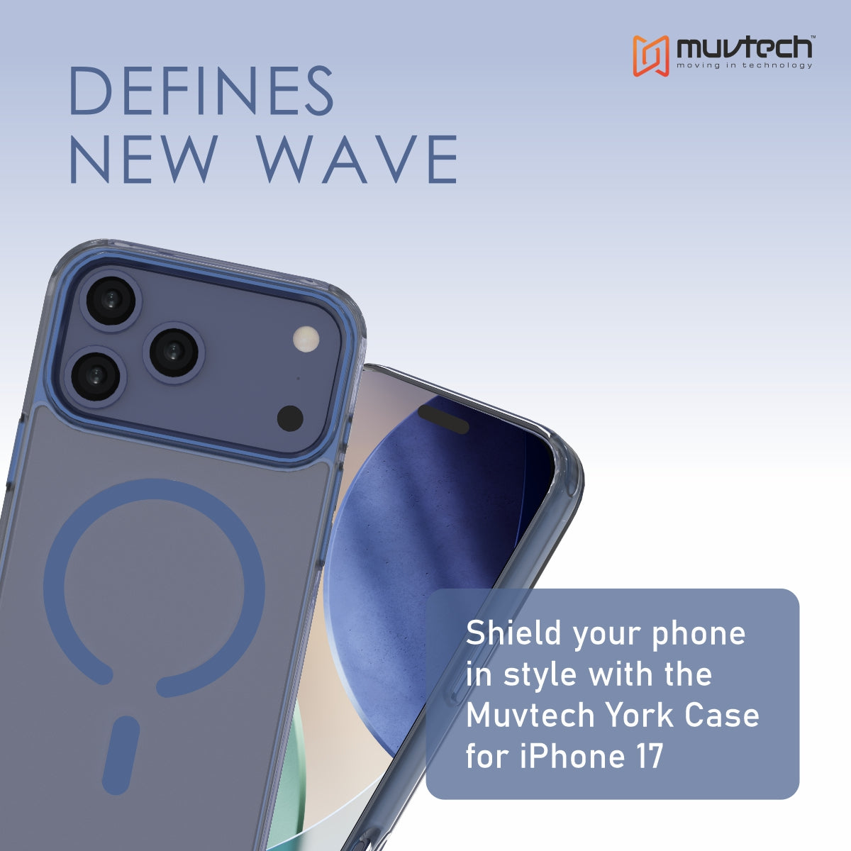 York Case for iPhone 17 Pro / Pro Max Protective Case with Camera Protection Bump