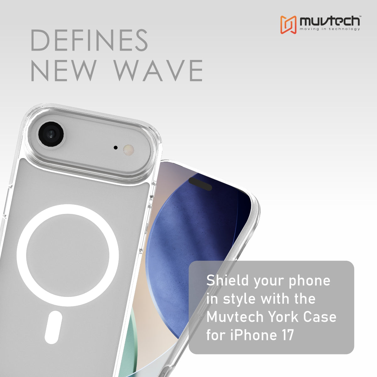 York Case for iPhone 17 Air Protective Case with Camera Protection Bump