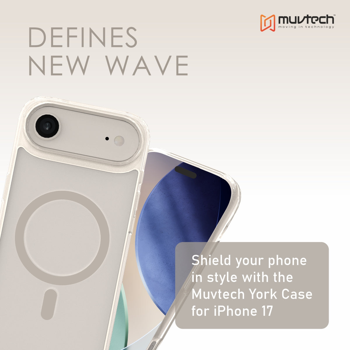 York Case for iPhone 17 Air Protective Case with Camera Protection Bump