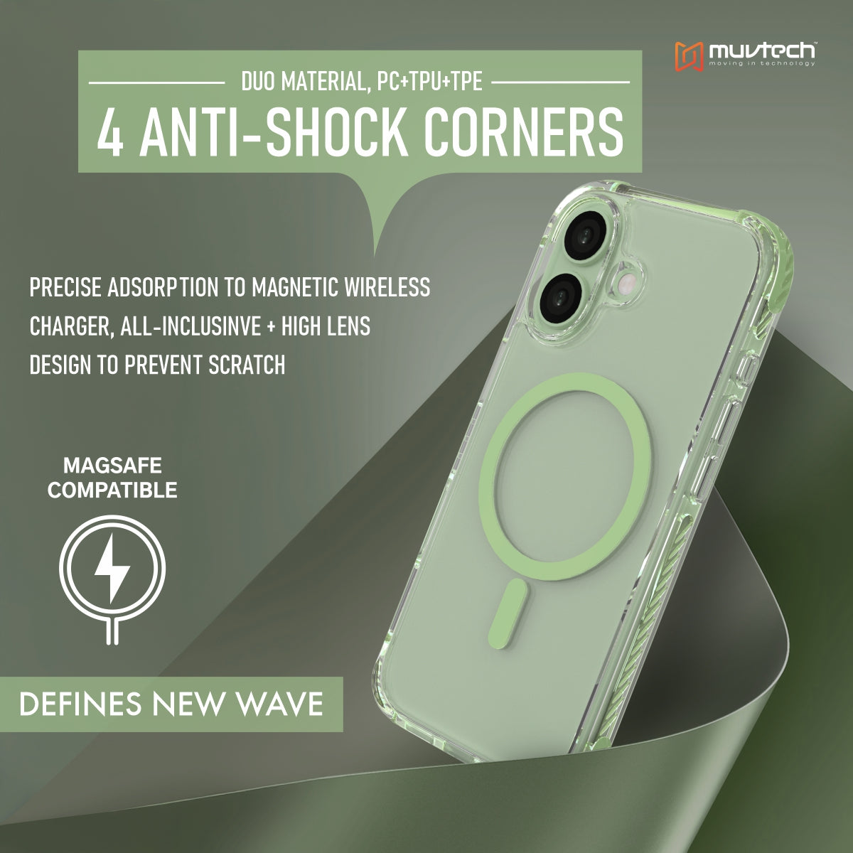 Sheild Case for iPhone 17 Anti-shock Case With Raised Corners for Protection