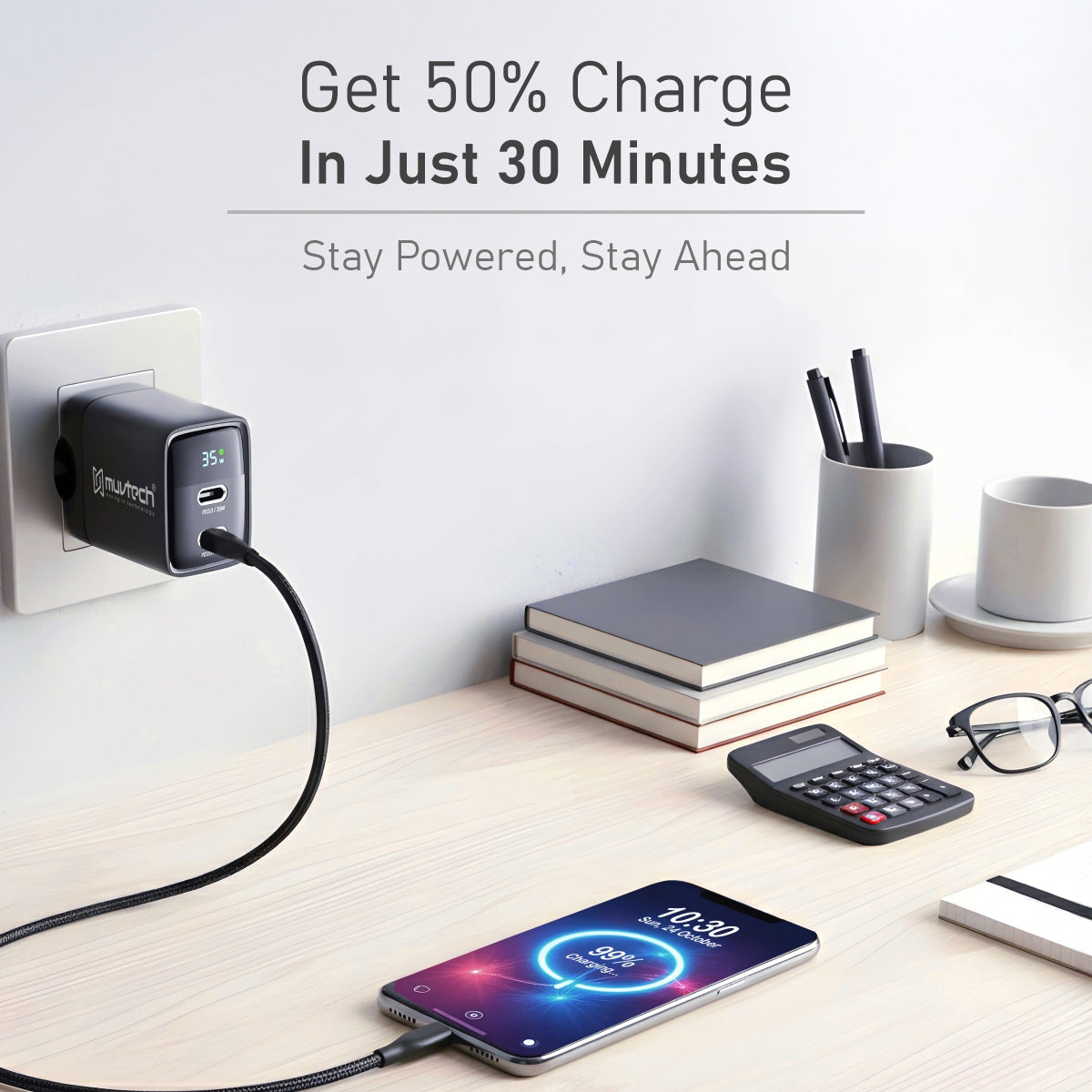 35W Dual Port Type-C Wall Charger
