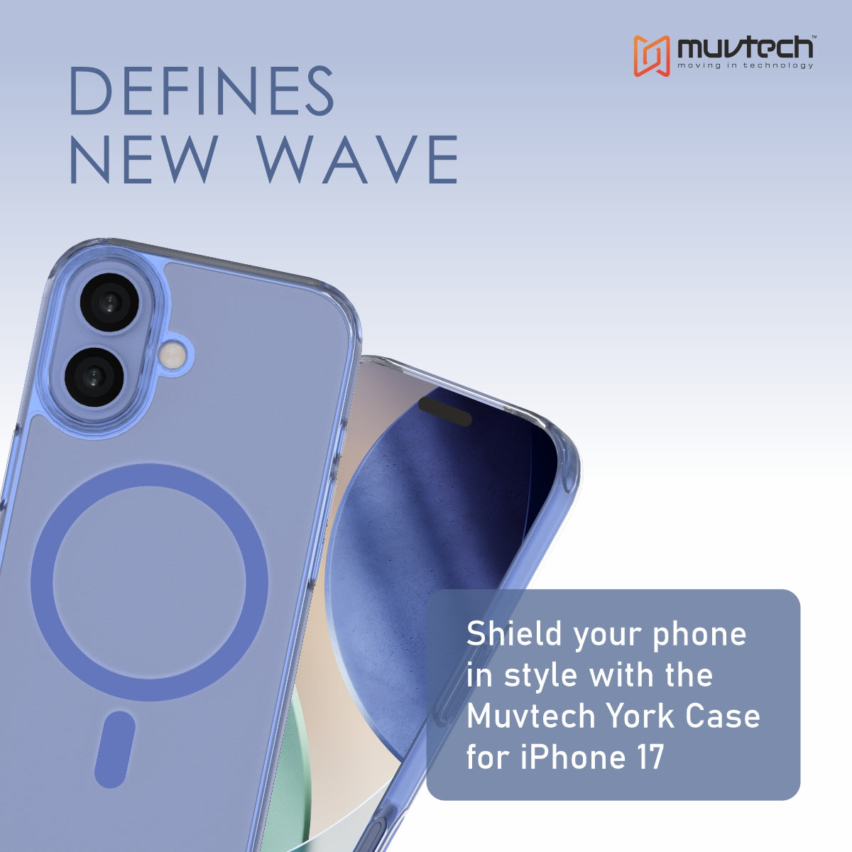 York Case for iPhone 17 Protective Case with Camera Protection Bump