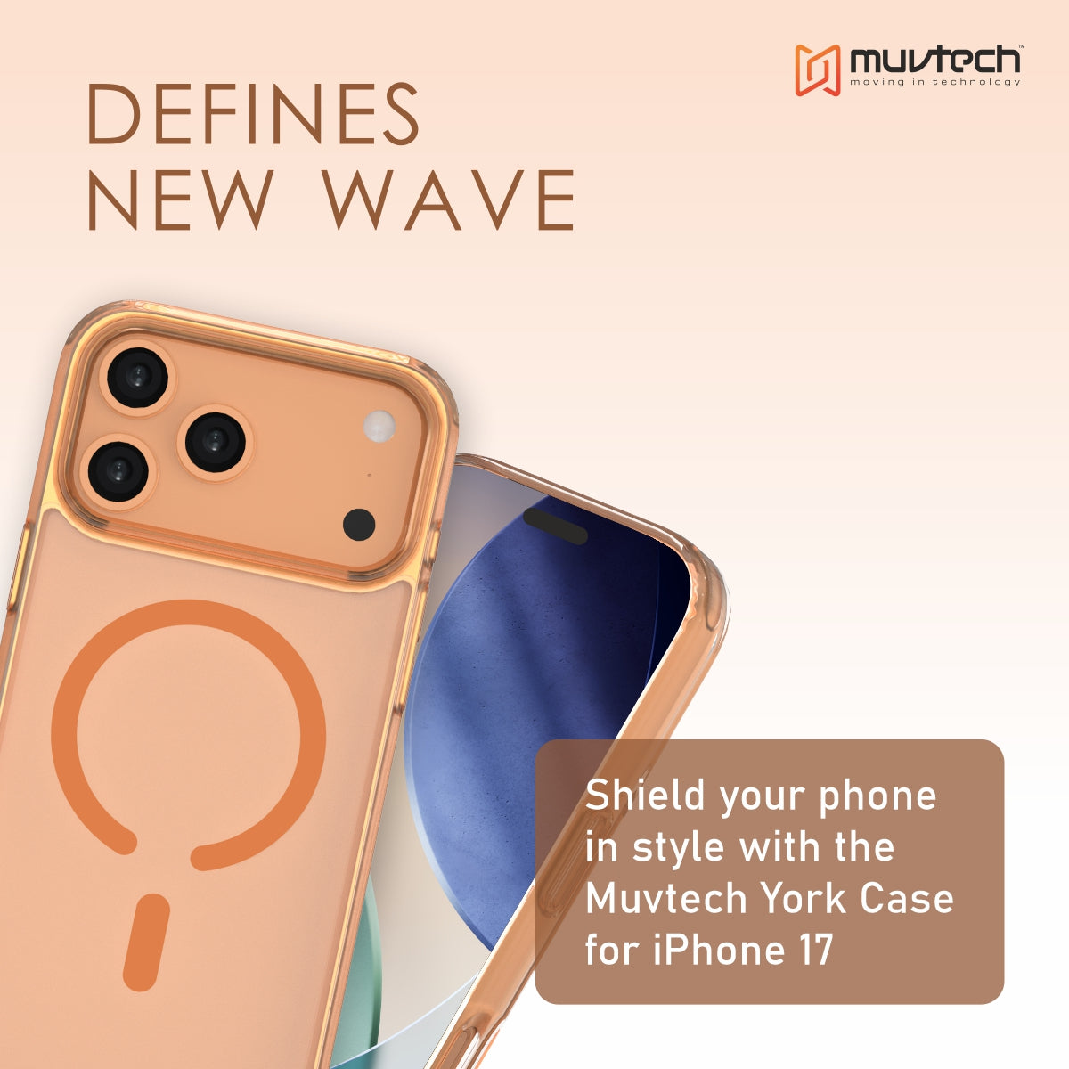 York Case for iPhone 17 Pro / Pro Max Protective Case with Camera Protection Bump