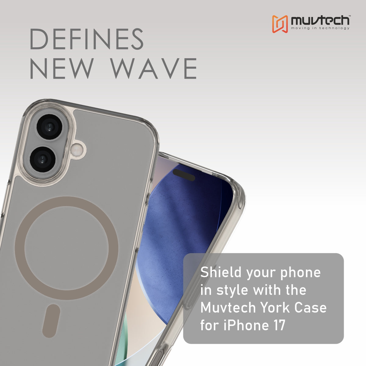 York Case for iPhone 17 Protective Case with Camera Protection Bump