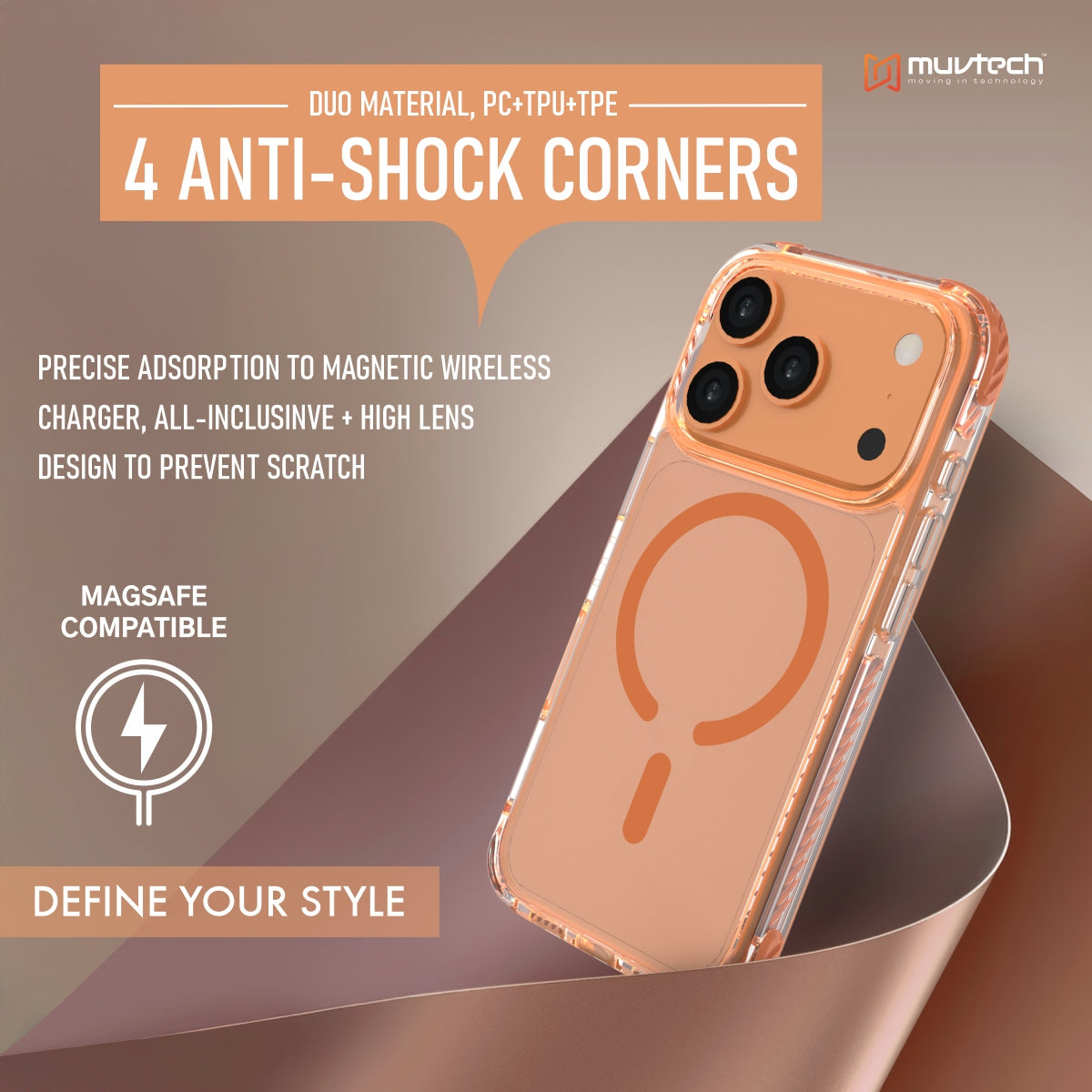 Sheild Case for iPhone 17 Pro, Anti-shock Case With Raised Corners for Protection