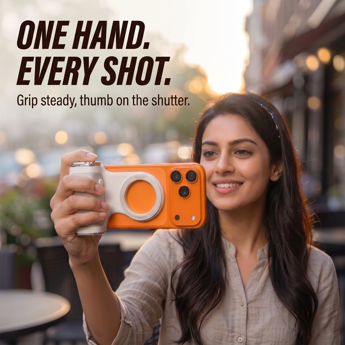 Moca iPhone Camera Grip with Controls