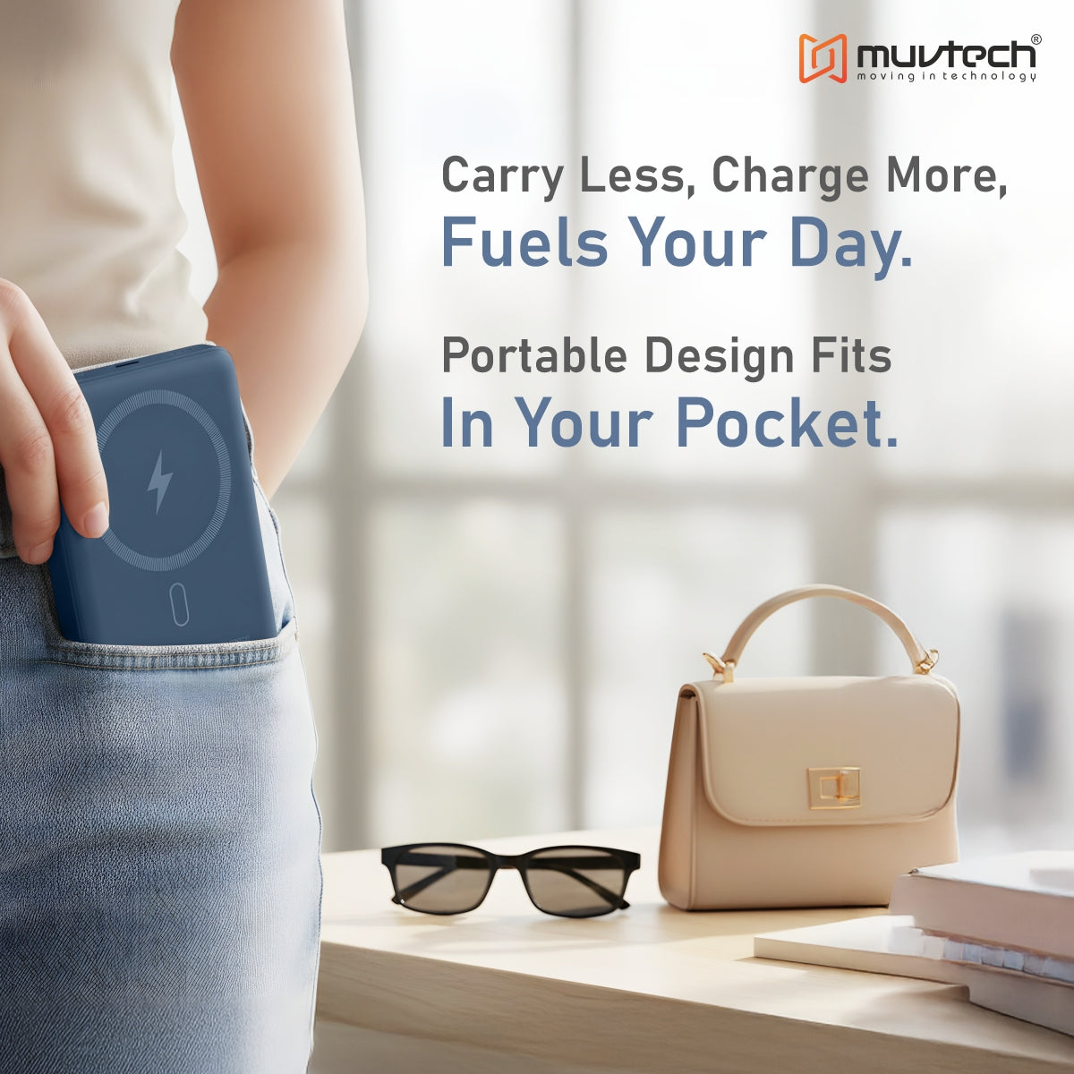 Pocket Pro 10000mAh  15W Mag-Safe Wireless Charging Power Bank