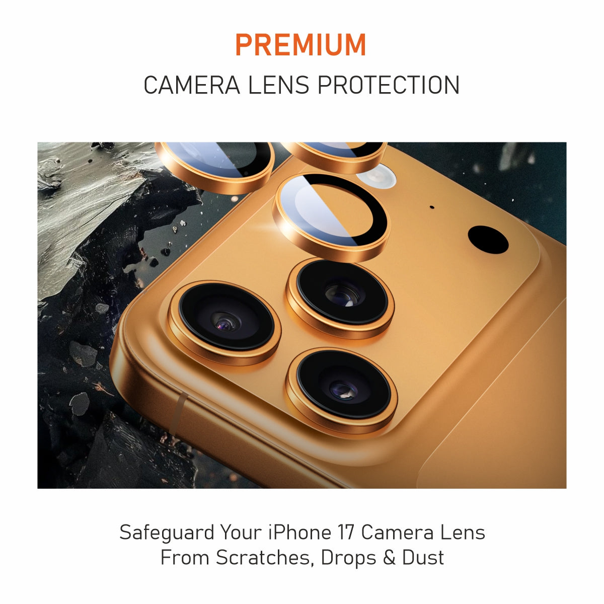 Muvtech iPhone 17 Pro & Pro Max Camera Lens Protector