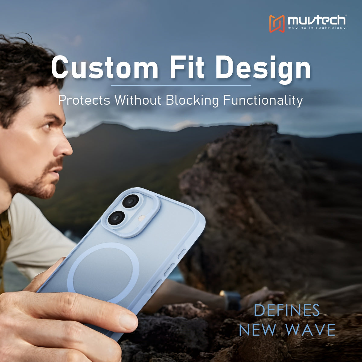 Reno Case for iPhone 17 Protective Case with Metal Camera Protection Bump