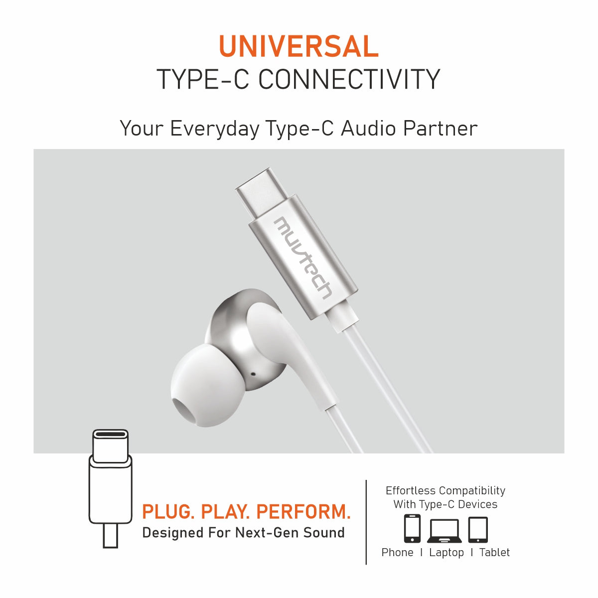 Trubuds Type-C Wired Earphones