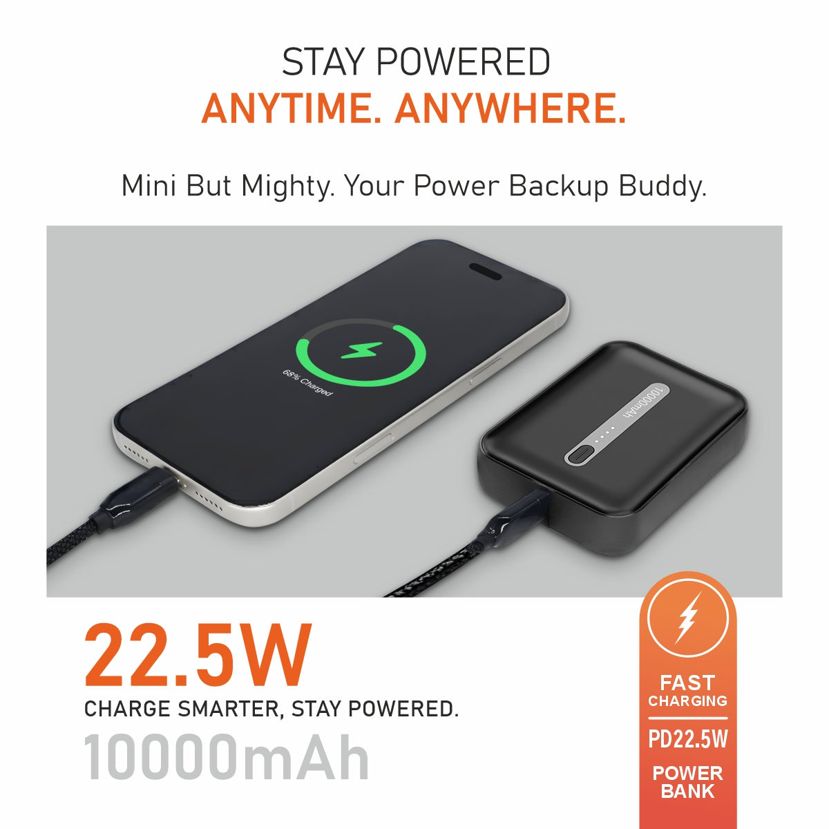 Zip 10- 10000mAh Fast Charging Power Bank