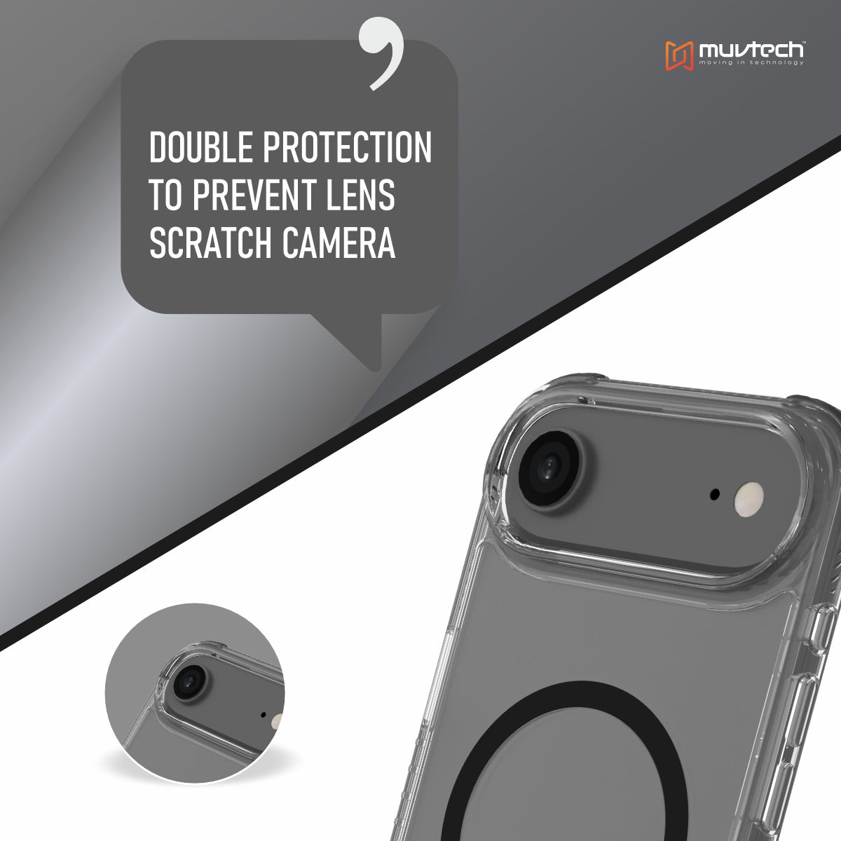 Sheild Case for iPhone 17 Air, Anti-shock Case With Raised Corners for Protection