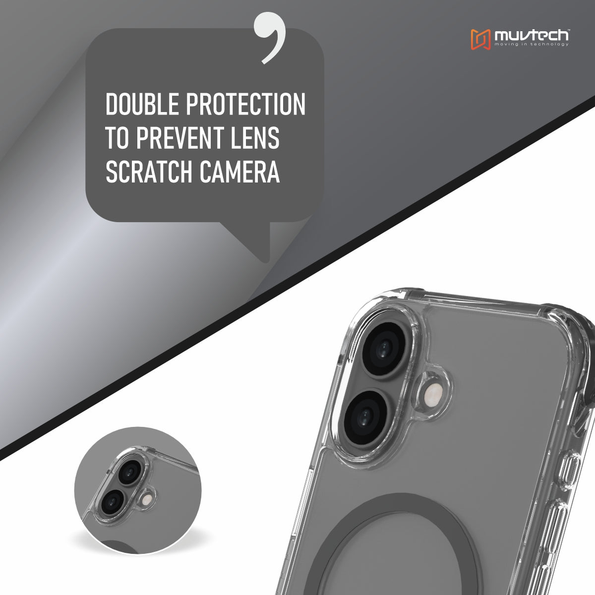 Sheild Case for iPhone 17 Anti-shock Case With Raised Corners for Protection