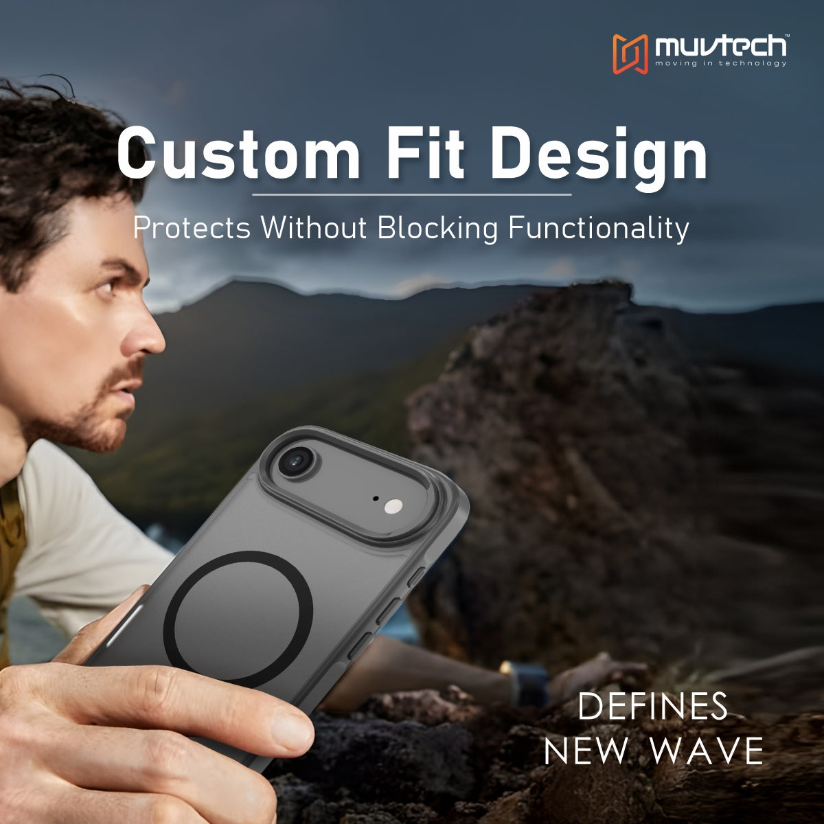 Reno Case for iPhone 17 Air Protective Case with Metal Camera Protection Bump