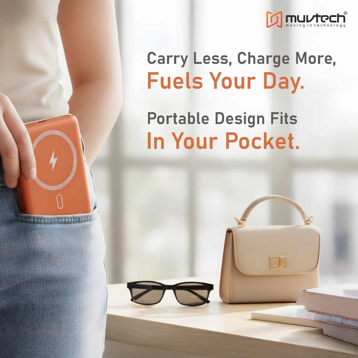 Pocket Pro 10000mAh  15W Mag-Safe Wireless Charging Power Bank