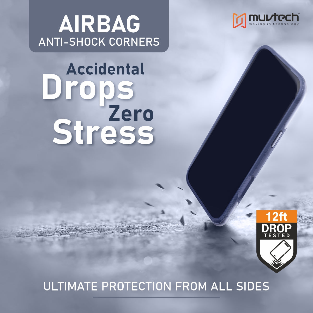 Defense Case for iPhone 17 Pro/Pro Max  Anti-shock Case with Airbags on all Corners For Ultimate Protection