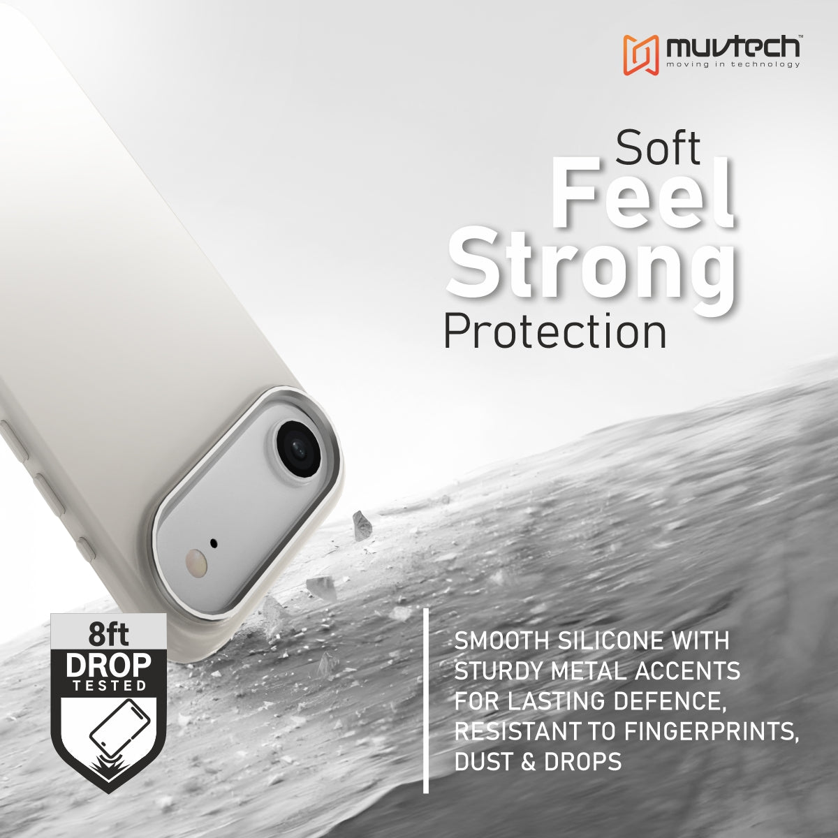 Capri Case for iPhone 17 Air Liquid Silicone Case with Metal Camera Ring and Buttons