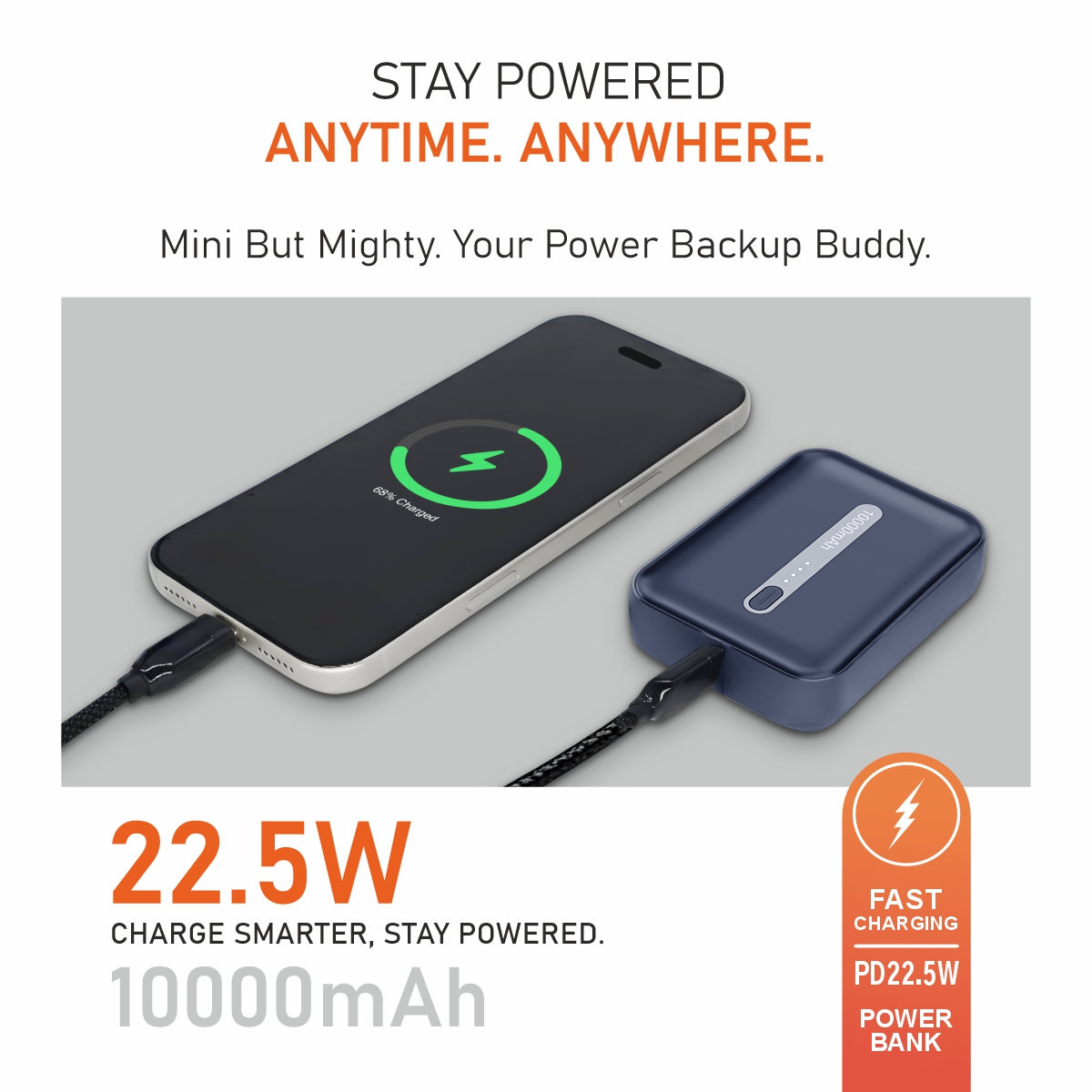 Zip 10- 10000mAh Fast Charging Power Bank