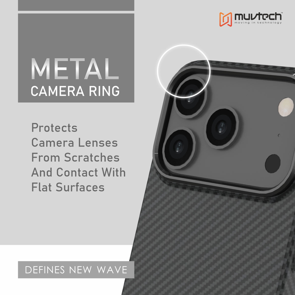 Slim Case for iPhone 17 Pro / Pro Max, 1.5mm PC Slim Case with Metal Camera Ring and Metal Buttons