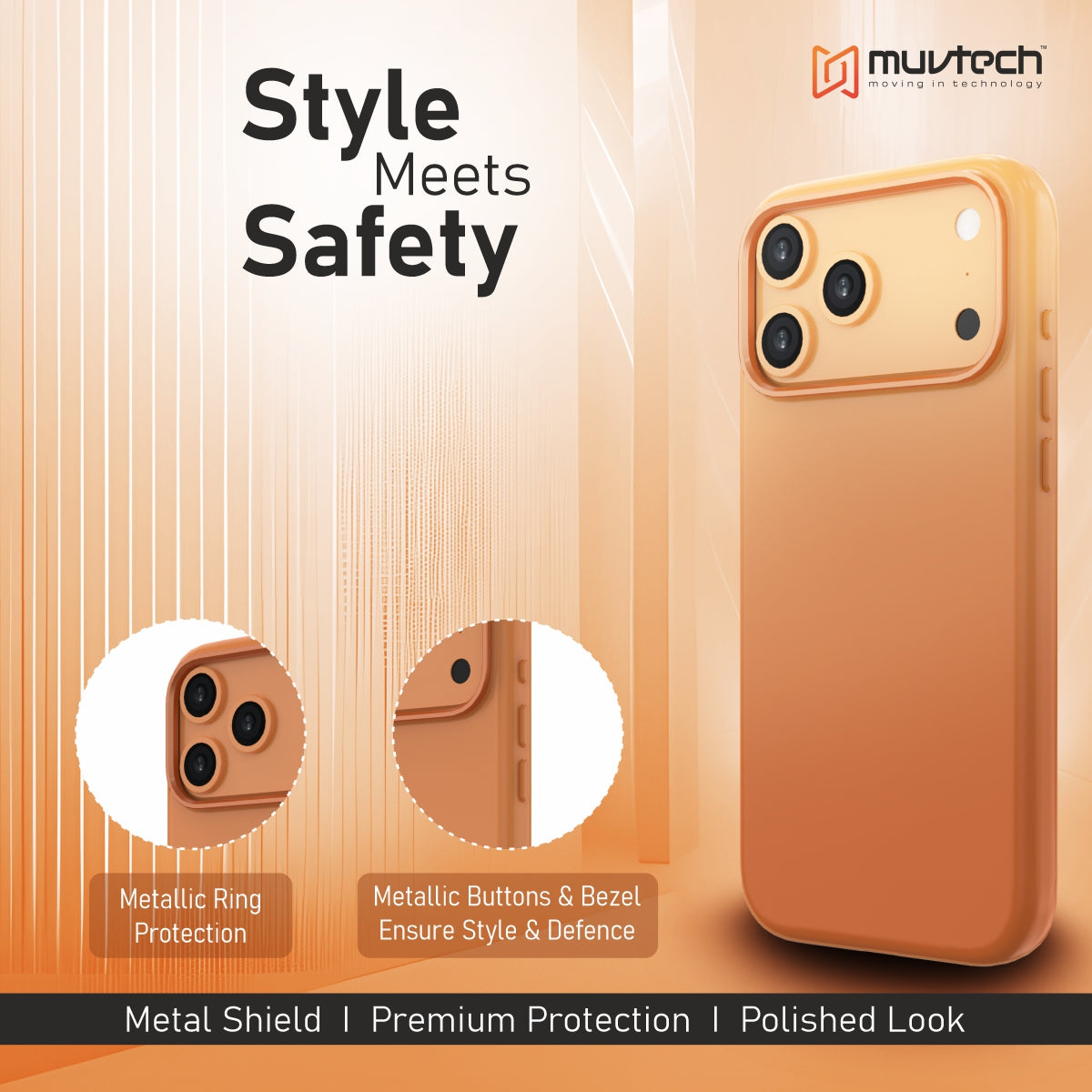 Capri Case for iPhone 17 Pro / Pro Max  Liquid Silicone Case with Metal Camera Ring and Buttons