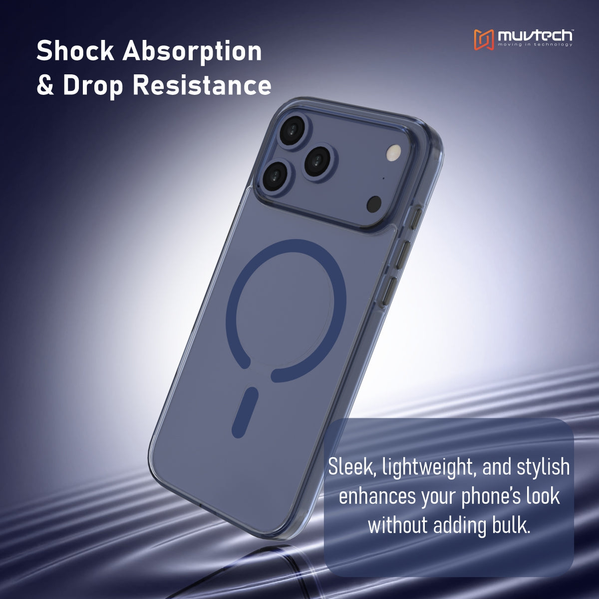 Plyo Case for iPhone 17 Pro/Pro Max Transparent With Coloured Sides Hybrid case, Anti-Yellow Case