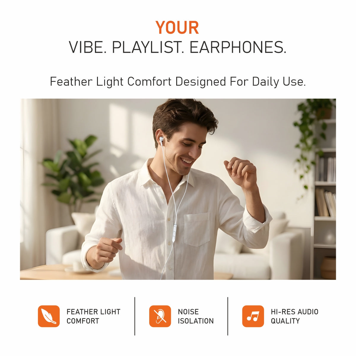 Trubuds Type-C Wired Earphones