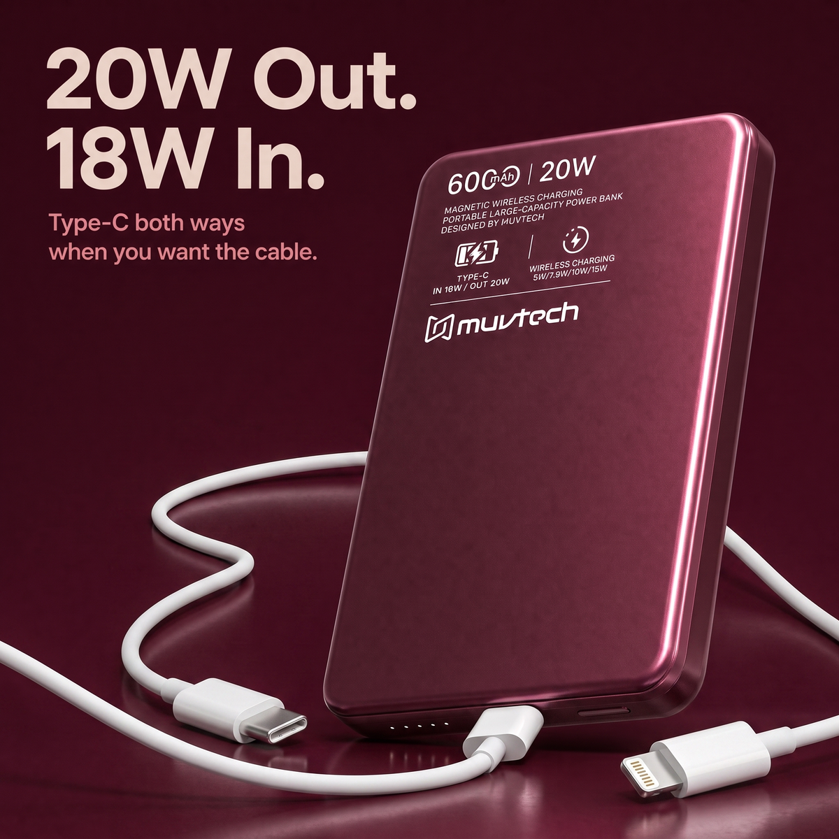 Neo 6000 mAh Wireless Power Bank
