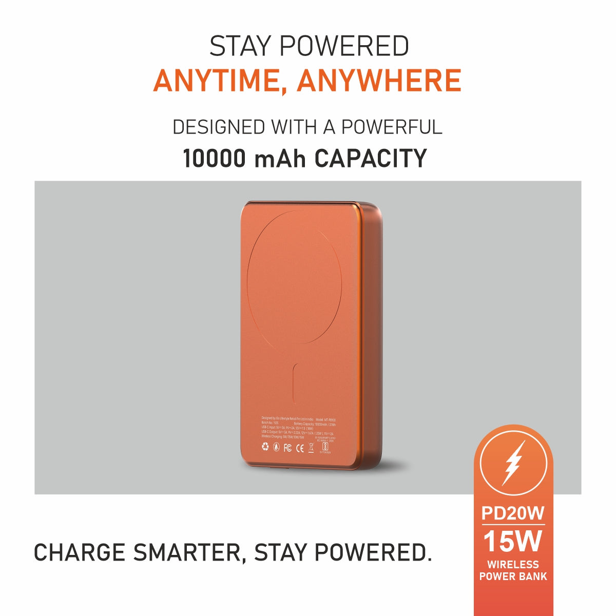 Slim II, 10000 mAh Power Bank