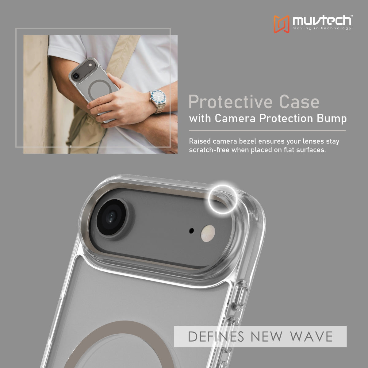 York Case for iPhone 17 Air Protective Case with Camera Protection Bump