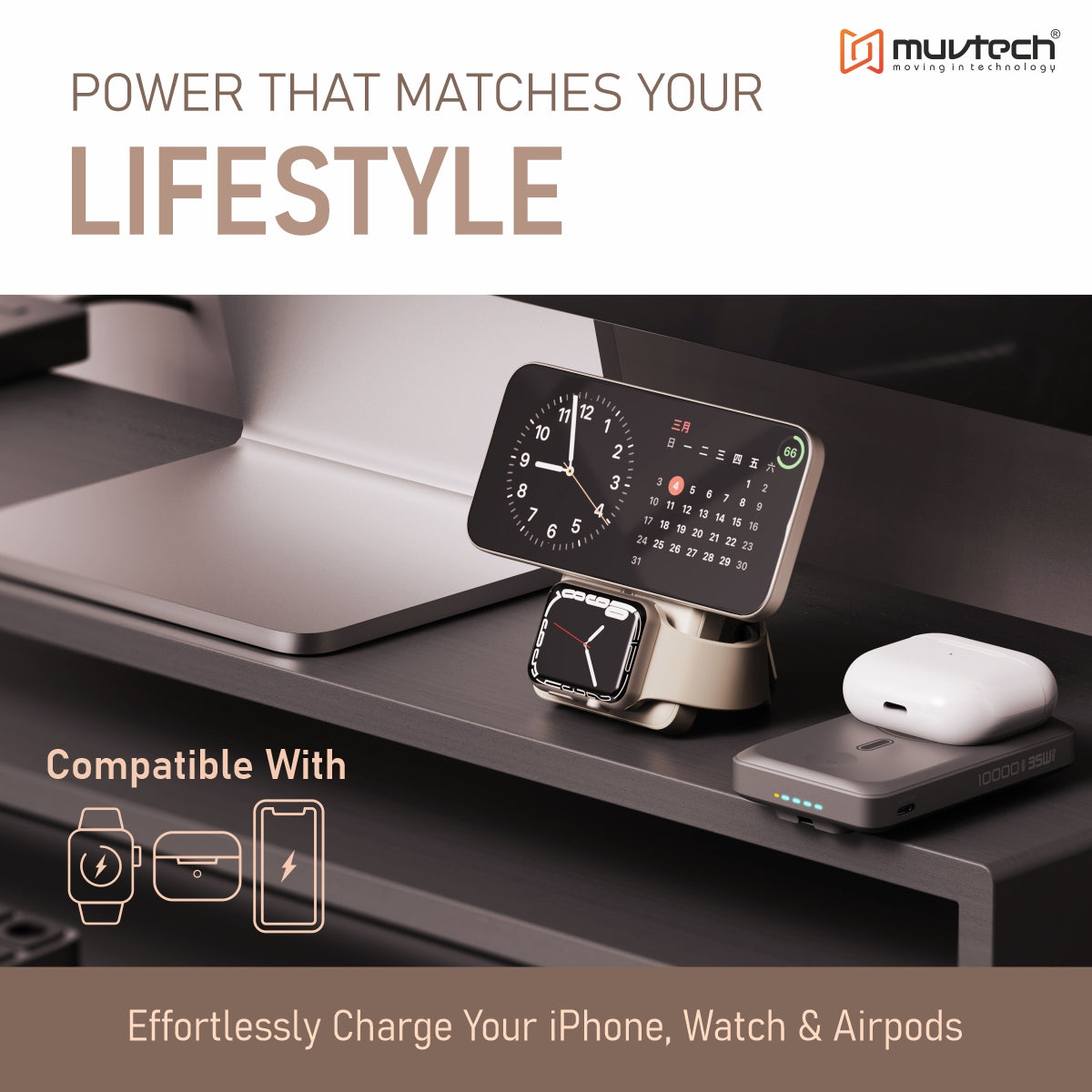 Qi2  Certified TURBOBRIC 10000mAh Mag-Safe Power Bank | 35W PD Fast Charging with Kickstand