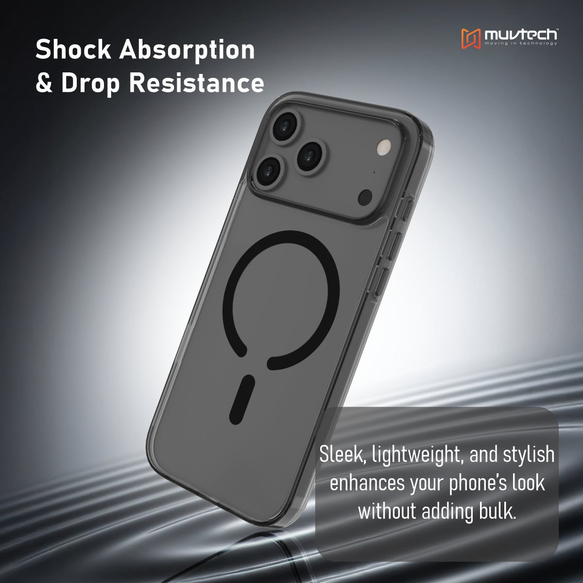 Plyo Case for iPhone 17 Pro/Pro Max Transparent With Coloured Sides Hybrid case, Anti-Yellow Case