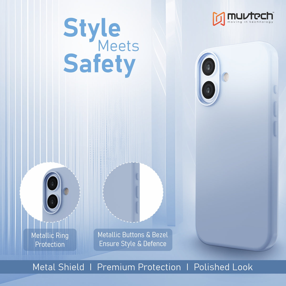 Capri Case for iPhone 17 Liquid Silicone Case with Metal Camera Ring and Buttons