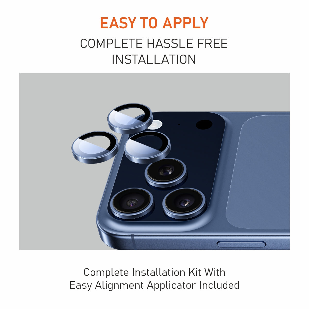 Muvtech iPhone 17 Pro & Pro Max Camera Lens Protector