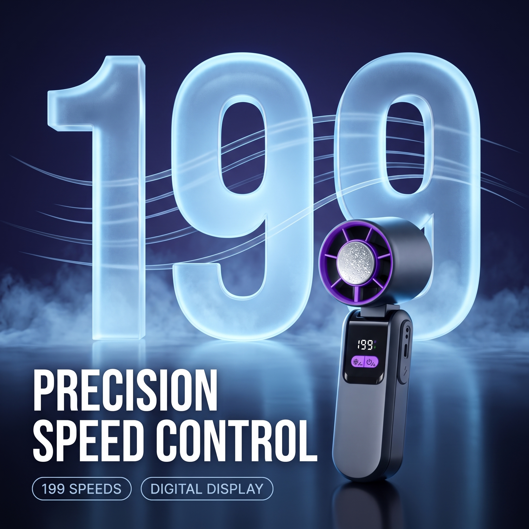 AERO Ice Cooling Handheld Fan with Power Bank